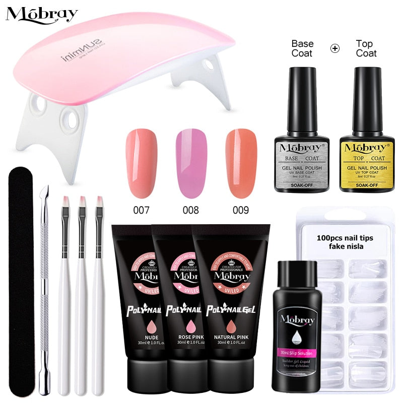 Poly Nail Gel Full Manicure Set