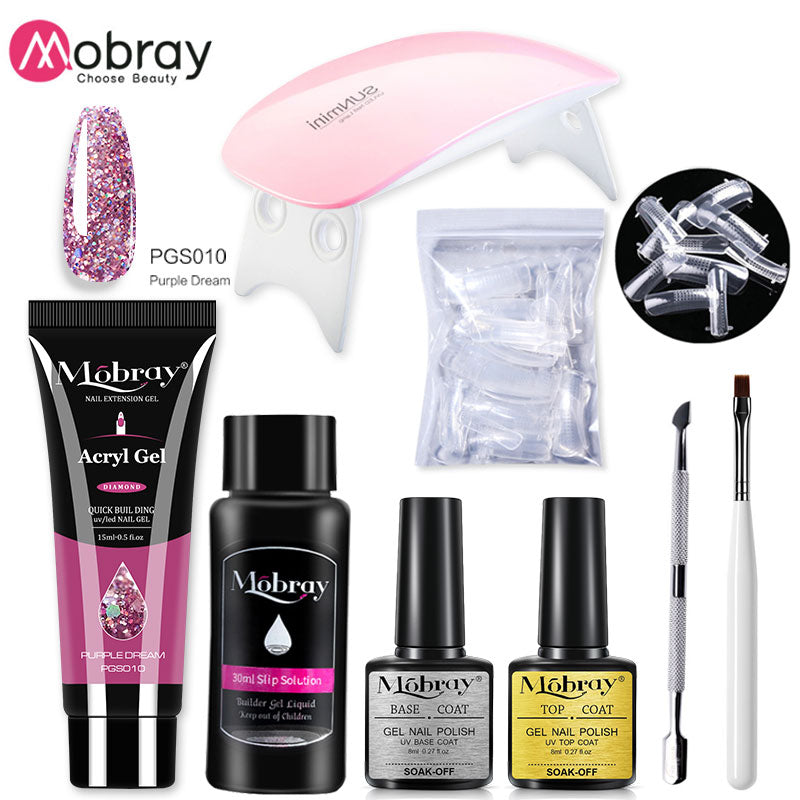 Poly Nail Gel Full Manicure Set