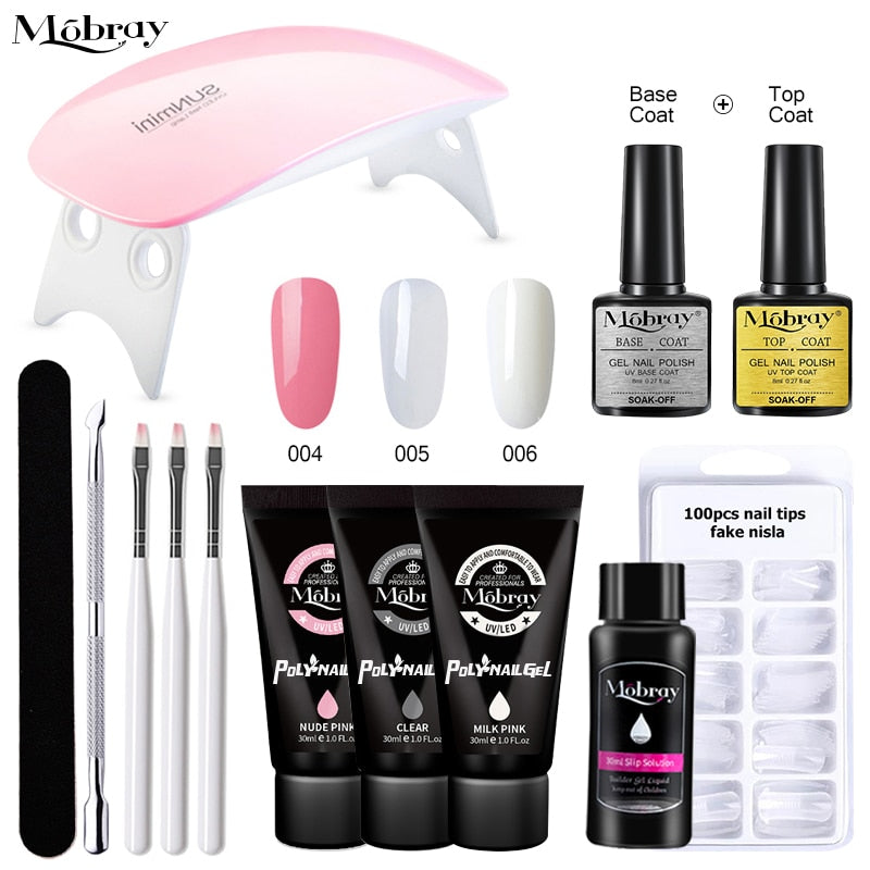 Poly Nail Gel Full Manicure Set