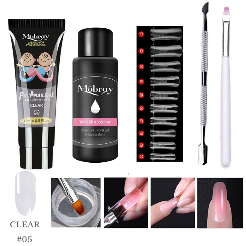 Poly Nail Gel Full Manicure Set