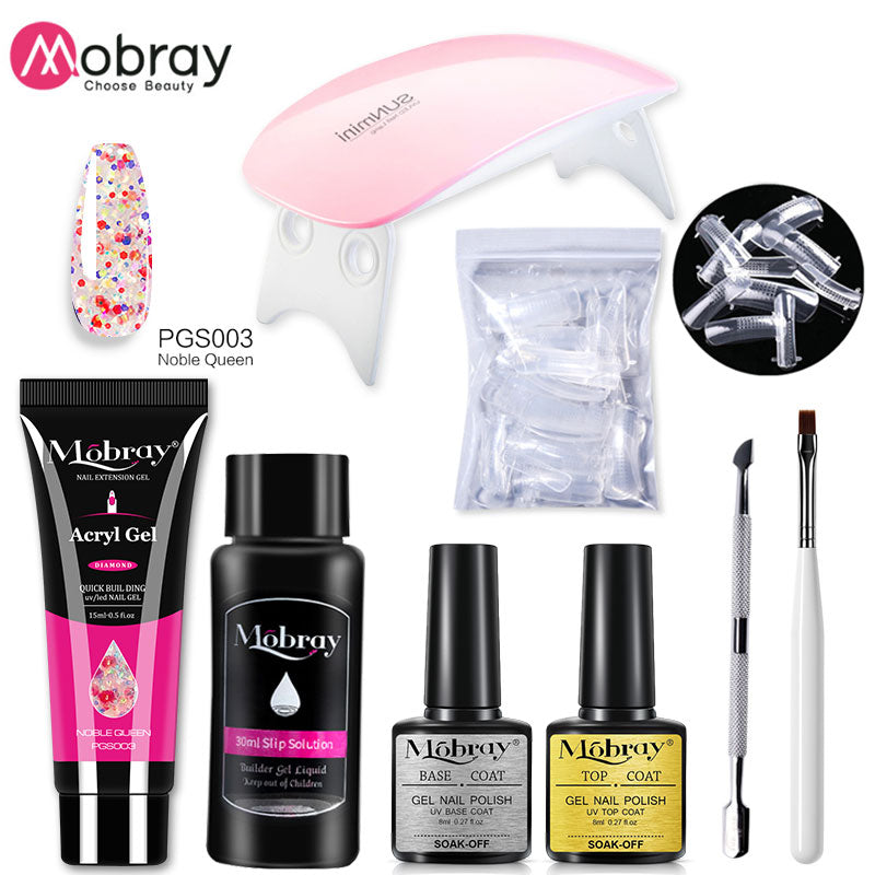 Poly Nail Gel Full Manicure Set