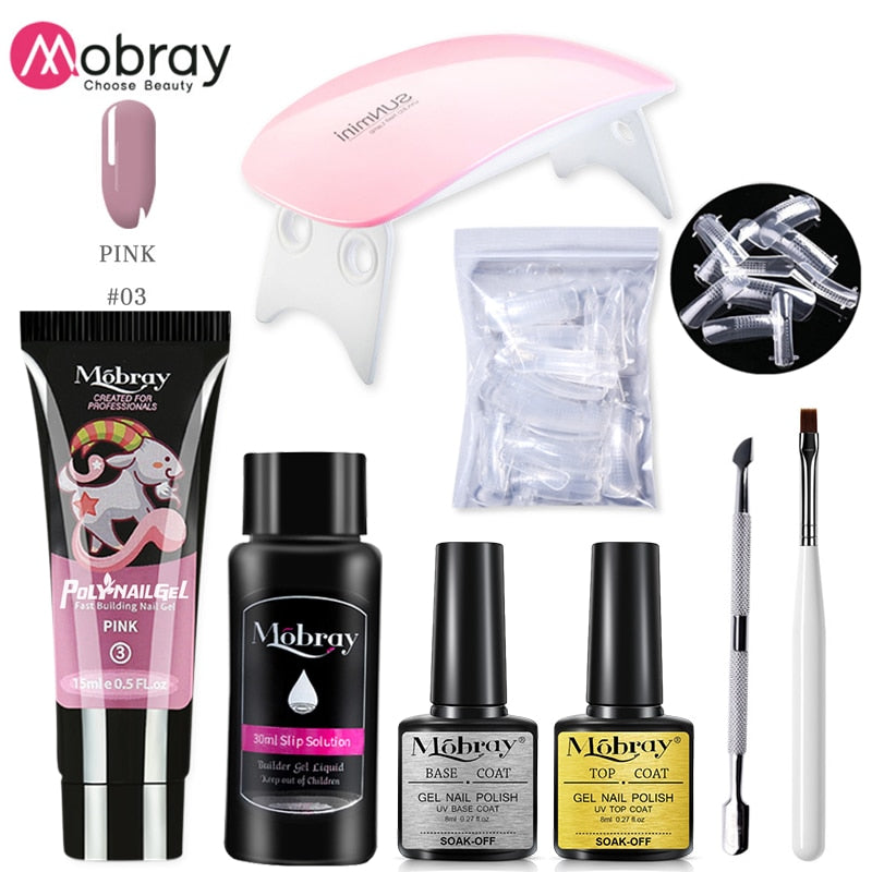 Poly Nail Gel Full Manicure Set