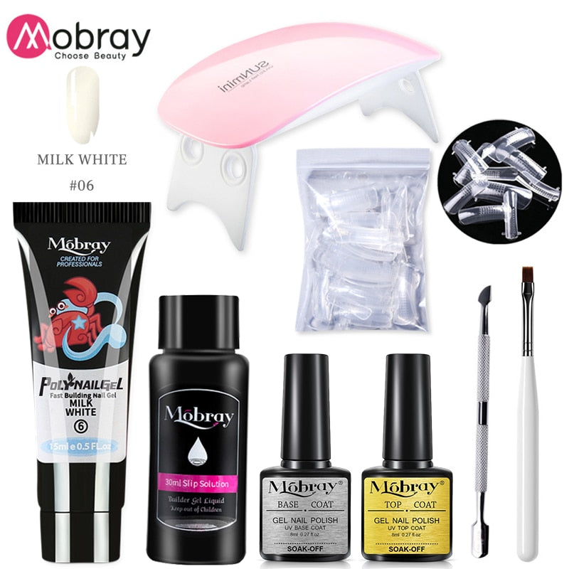 Poly Nail Gel Full Manicure Set