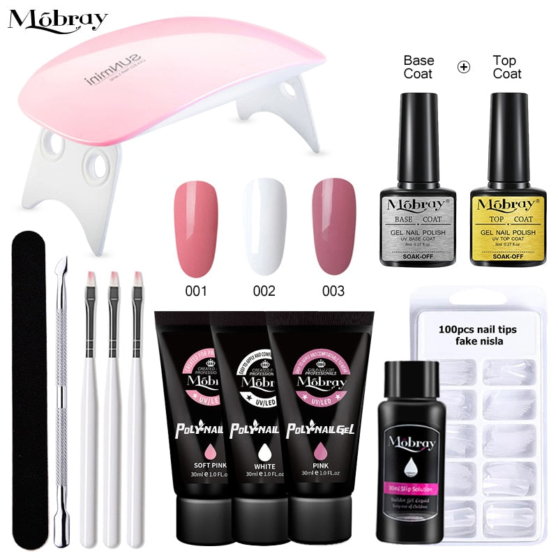 Poly Nail Gel Full Manicure Set